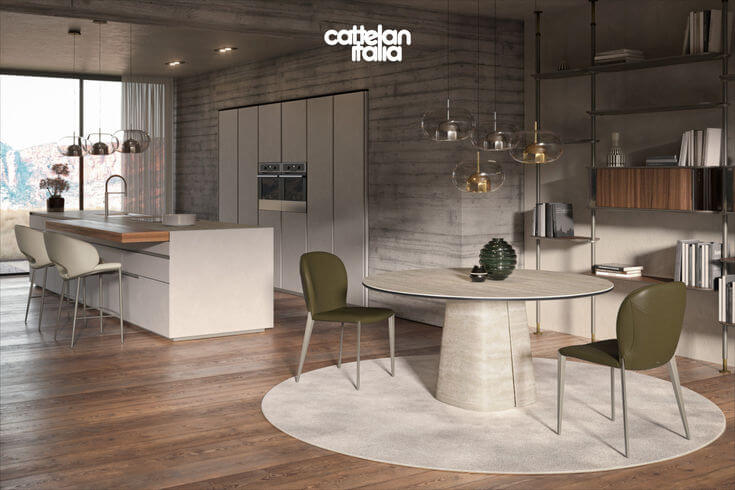 Rado Keramik Round Tavolo Rotondo Moderno